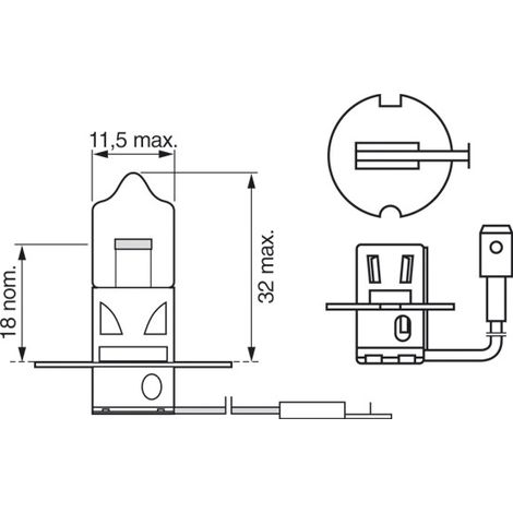 Ampoule, projecteur longue portée BOSCH 1 987 302 431 DAF 0050192 0190624700
