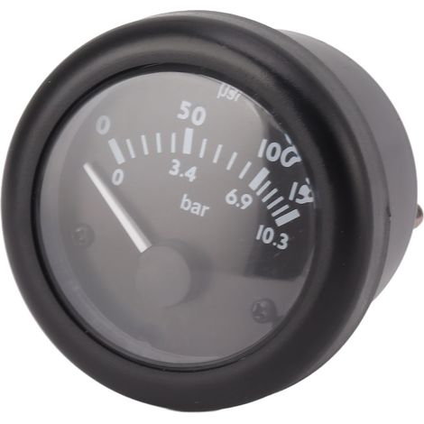 Manomètre de pression de carburant universel avec installation facile, outil indicateur clair pour bus, camions, tracteurs et machines agricoles (24V). (1/5)