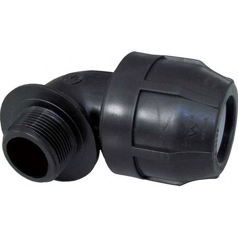 Raccordo curvo a compressione maschio femmina in polipropilene serie elopress ø25x3/4 pn16 NUPI (1/2)