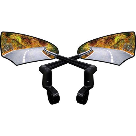 Fahrradspiegel Paar, klappbar, 360° drehbar, HD Echtglas, für E-Bike & E-Scooter (1/5)