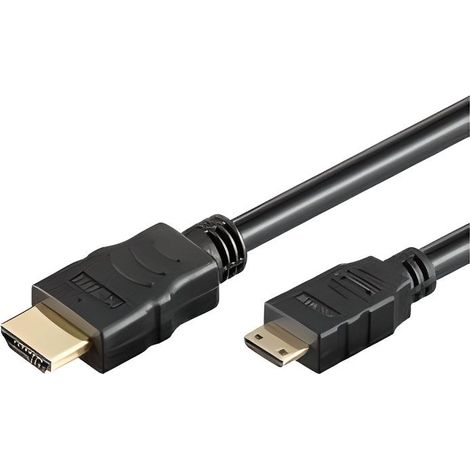 Câble adaptateur mini-Hdmi mâle vers Hdmi, 1.5m