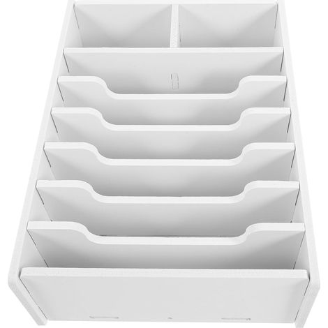 Boîte à Monnaie Blanche 8 Grilles en Composite Bois-plastique (1/5)