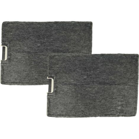 vhbw 2x Filtres à charbon actif compatible avec Imperial DWW56 hotte aspirante - 30 x 21,5 x 3 cm