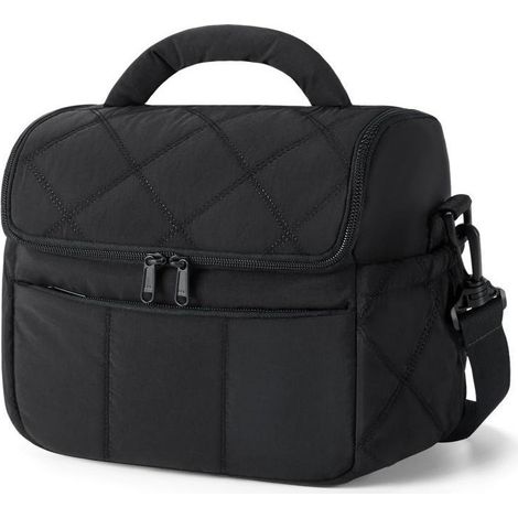 Sac à lunch isotherme pour femme, matelassé léger moelleux et imperméable. (1/5)