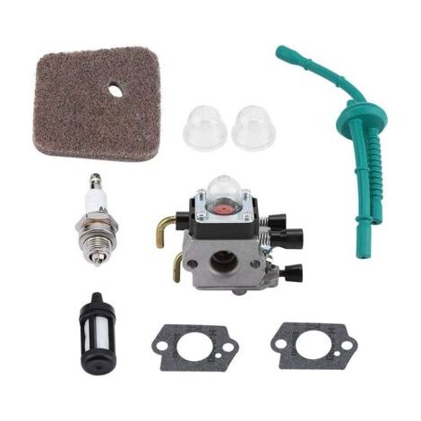 Kit carburatore per STIHL FS55 FS55R FS55RC FS38 KM55 HL45 KM55R Kit filtro aria Kit candela carburante IMBALLAGGIO RIUTILIZZABILE (1/5)