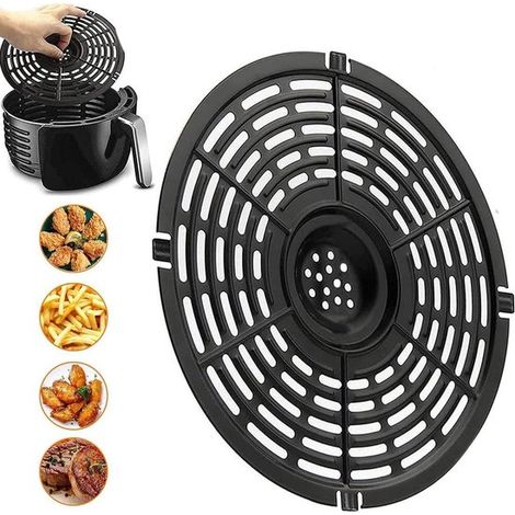 Tapis de cuisson pour friteuse à Air , panier de remplacement pour friteuse à Air , grille de remplacement, inserts réutilisables pour friteuse à air, pour cuisiner, griller, rôtir (20 cm) (1/5)