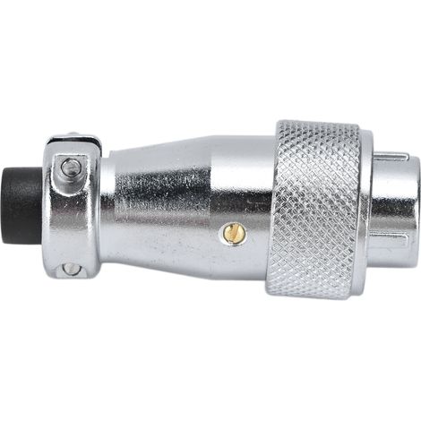 Prise et socle aviation étanche WS16 connecteur aérien mâle femelle pour électricité 500V avec capot, vis et écrous (1/5)
