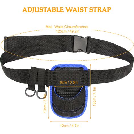 Ceinture de Support de canne à pêche, poteau réglable, Support de matériel de taille Oxford rembourré (1/5)