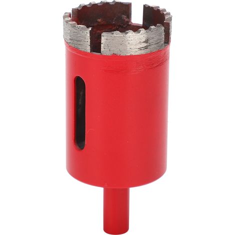 Foret cloche diamanté rouge, denture ondulée HSS, 38 mm, pour marbre (1/5)