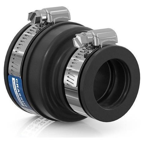 CR Adapterkupplung CAC 0501, bis 0,6 bar (40-50mm auf 24-32mm), TPE / V2A (1/3)