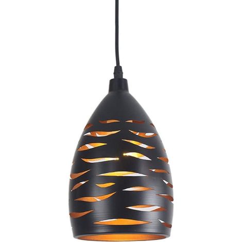 Lampes Suspendues À Vis E26/E27 Suspension De Style Rétro Conception De Loft Vintage, Plafonnier Suspendu Cage Panier Noir (1/3)