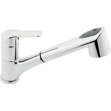 Novaservis Metalia 54 - Mitigeur d'évier avec douchette extractible, chrome 54081,0 (1/3)