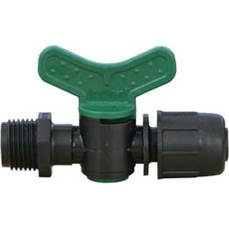 50PZ VALVOLA CON MASCHIO E ATTACCO RAPIDO IN POLIPROPILENE -  mm.16x M 1/2"