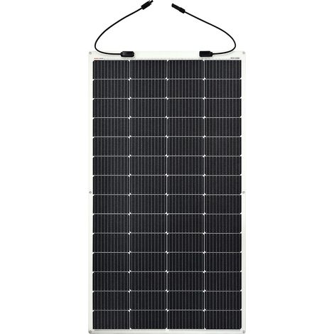 Panneau Solaire Semi-flexible Monocristallin 200W 24V ETFE, Cellules Solaires 182 182mm avec 10 Busbars - Idéal pour Camping-car, Installation de Balcon, Abri de Jardin, Bateau (1/5)