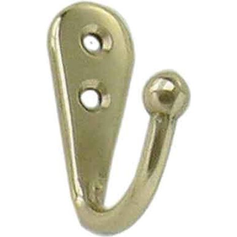 GANCETTO PER BAGNO E CUCINA 30x40 mm - Ottone lucido Q.TA 10