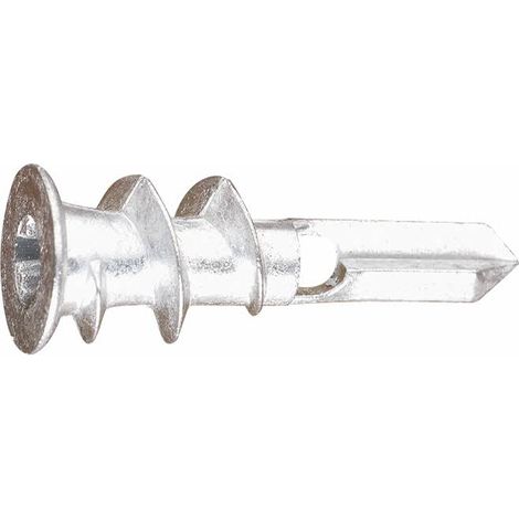 Index – Cheville rapide pour support creux 13 x 37 mm – Zamak – Pour placo-plâtre – Charge maximale 20 kg – Lot de 100 unités