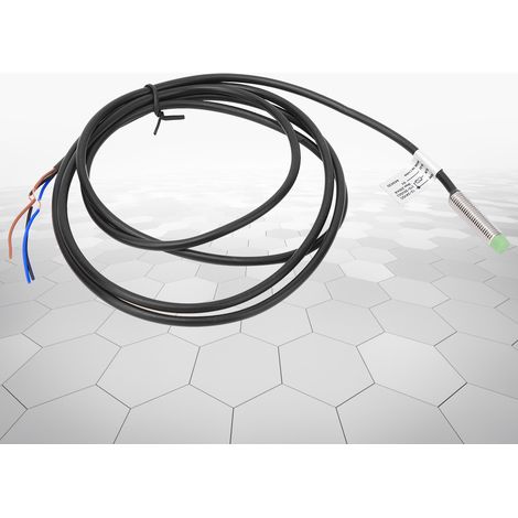 Capteur de proximité BERM, interrupteur inductif métallique, 10-30 V CC, 3 fils, NPN NO, 2 mm x 8 mm (1/5)