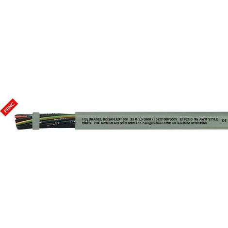 Helukabel MEGAFLEX 500 cavo di comando grigio 0,50 mm²