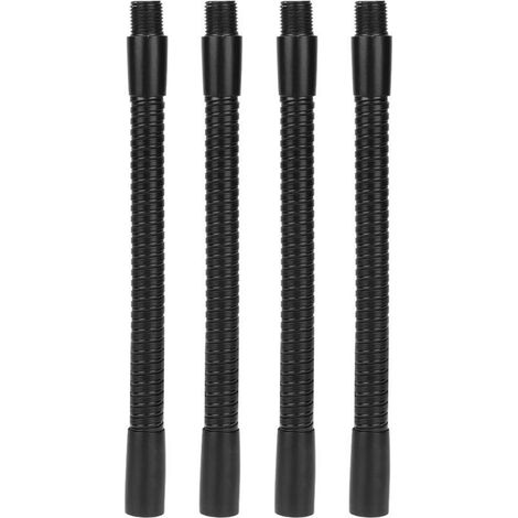 Tuyau flexible en aluminium 10mm pour lampe de table – Raccords d'éclairage 15cm – Lot de 4 pièces – Réglage universel 360° (1/5)