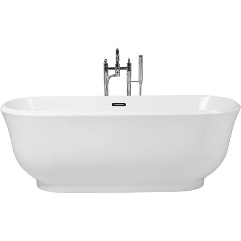 Freistehende Badewanne TESORO 170 x 77 cm Weiß