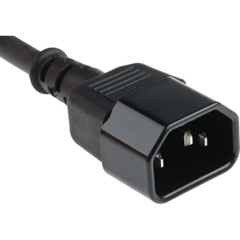 Câble d'alimentation, Noir, Connecteur C13, IEC vers C14, CEI, 5m ( Prix pour 1 ) (1/3)