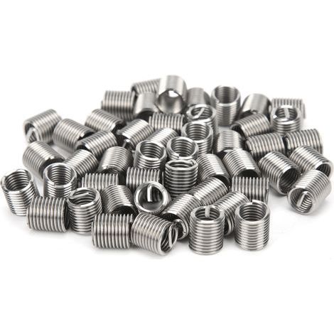 50 Pièces Raccords Filetés Mâle Femelle Réducteurs Écrous de Réparation Outil Acier Inoxydable Fixation M8x1.25x2D (1/5)