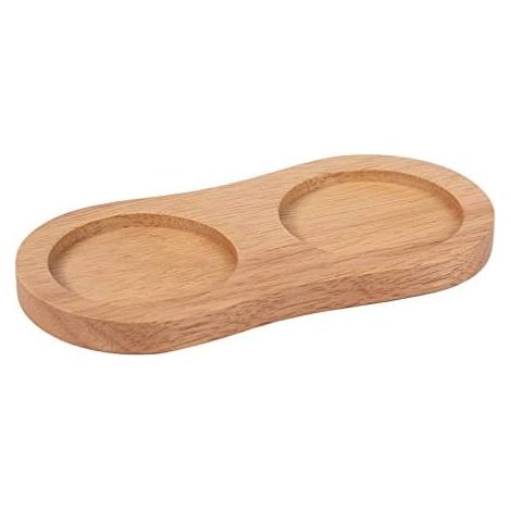 1 Plateau Bois Hévéa Pour Moulins À Sel Et Poivre, Diamètre 5,5 Cm, Protection Table, Cuisine (1/5)