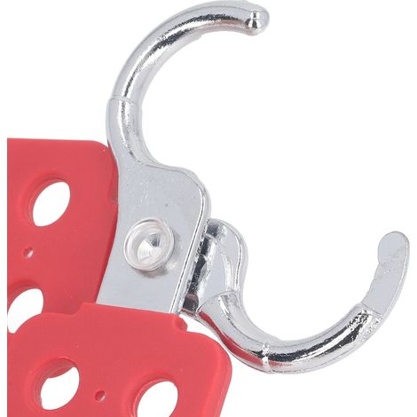 Moraillons de verrouillage de verrouillage, 6 pièces, 6 trous, 1 pouce de diamètre de mâchoire, loquet de cadenas, boucle de verrouillage de sécurité en aluminium (1/5)