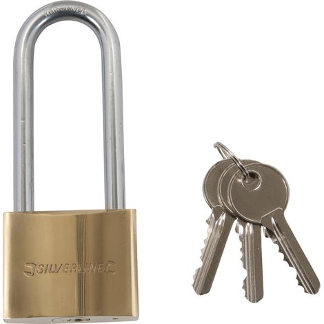 Lucchetto in ottone a gambo lungo silverline 56 mm (1/4)