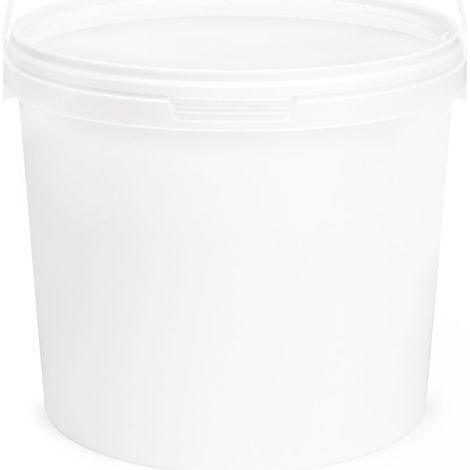 Garronda Seau avec Couvercle 5 L pour Le Stockage de Produits Alimentaires et Chimiques 100 Pièces Blanc GD-0071