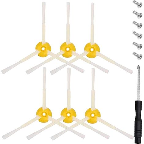 6Pcs Brosses Latrales Accessoires pour iRobot Roomba 500 600 700 800 900 Srie (1/5)