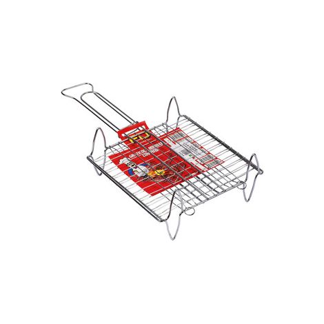 GRATICOLA DOPPIA BOMBATA CON PIEDI 27X27 CM- 1,0 pz