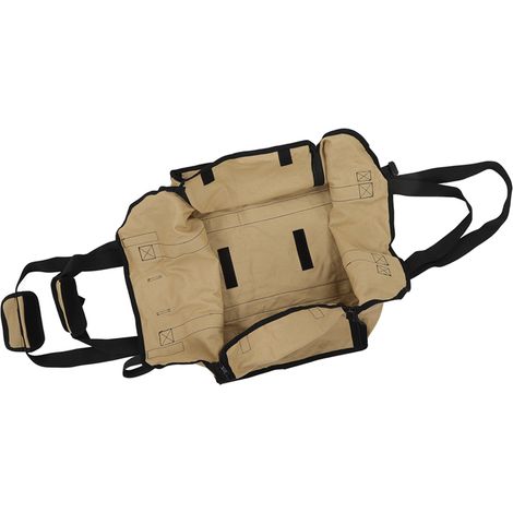 Tragbare Holztragetasche mit großem Fassungsvermögen für Campingausflüge, khaki (1/5)
