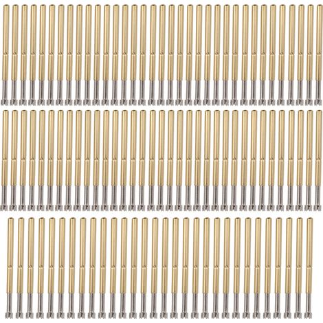 Jeu de 100 broches de test à ressort avec contact sous charge, 4 griffes, 2 mm, outil de quincaillerie P125-Q