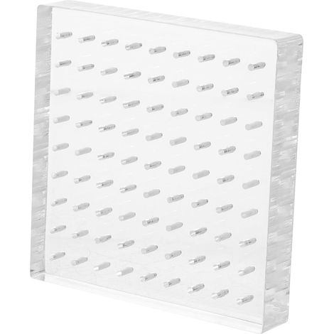 Présentoir carré en acrylique transparent pour verre, rehausseur (1/5)