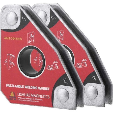 Titulaire de soudage-2pcs multi-angles 30°60°45°90° supports Aimants de soudure Outils à souder Aimant de Soudeur Equerre de Montage (1/5)