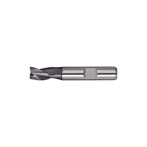 Fresa de ranurar DIN 327 TipoN D.20mm HSS-Co8 TiCN Weldon Z.3 corta TECWERK (1/2)