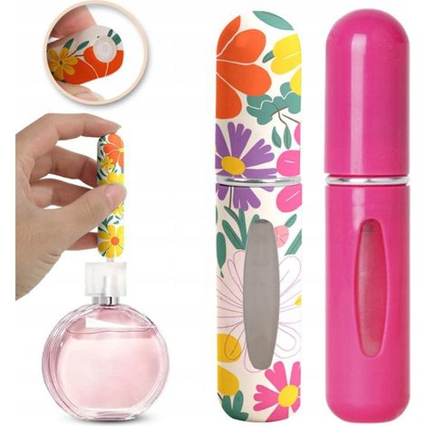 Set di mini atomizzatori di profumo da viaggio Ecarla 5ml Fiori AK18 2 pezzi (1/4)