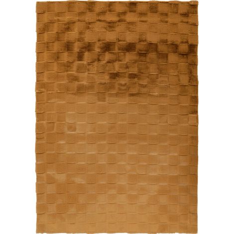 Tapis jaune lumineux doux et résistant en polyester - 150 x 80 cm (1/5)