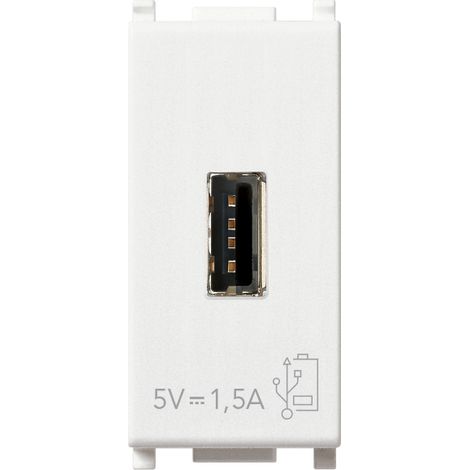 VIMAR - 14292 USB-Netzteil 5V 1,5A 1M Weiß