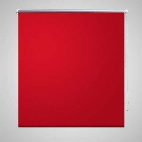 Store enrouleur occultant, Store jour nuit, Rideau occultant Isolant et Thermique rouge 60 x 120 cm MAE7733 (1/4)