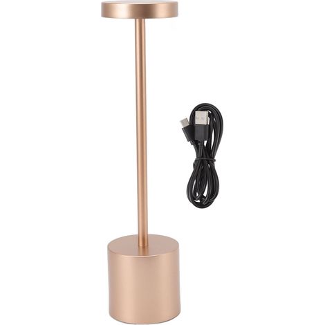 Ortviai Lampe de Bureau LED à Toucher, Style Nordique, 3 Températures de Lumière (Chaud/Neutre/Blanc), Rose Or, 34 cm (1/5)