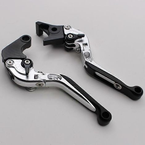 Pour moto Honda CBR650A CB650R : poignée de frein, klaxon, poignée d'embrayage et biellette de direction modifiées (argent 3) (1/5)