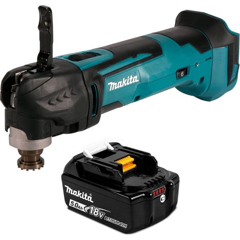 Makita DTM51Z 18v LXT Lithium Multi Tool with Keyless Blade Change + BL1850 (1/4)