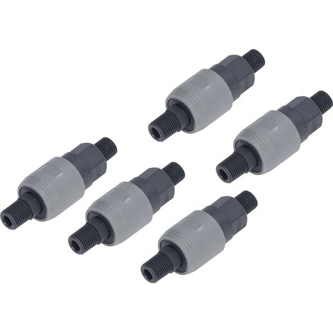 Satz mit 5 selbstsichernden Schnellkupplungen Typ C für Rohre, Außen-Innen-Verbindung SM+PM-20, für Industrie- und Elektronikgeräte. (1/5)
