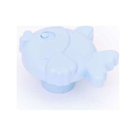 POMOLO PESCE PLASTICA AZZURRO