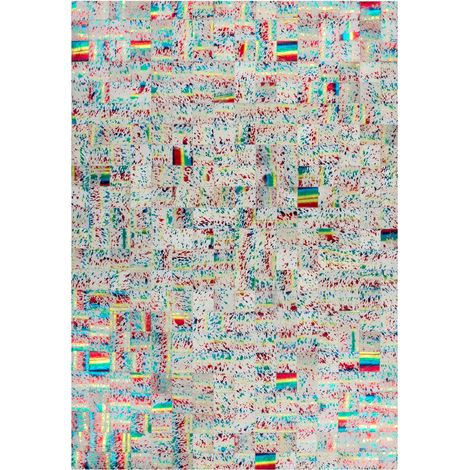 Tappeto Rocket 310 in pelle patchwork multicolore (1/4)