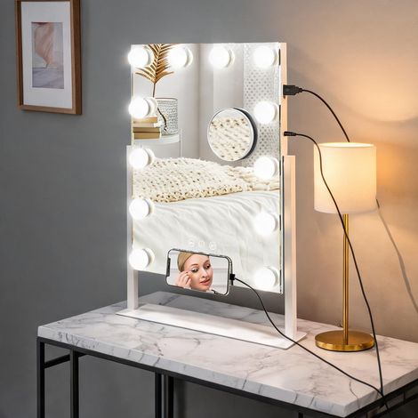 Tabouret blanco en vidrio métal 36,5 x 8,5 x 45,5 cm (1/5)
