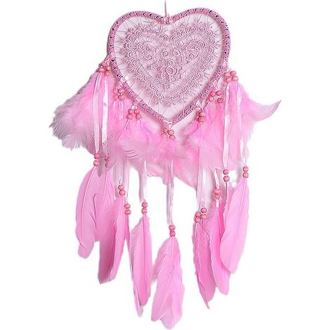 Attrape-Rêves - Forme Coeur - Avec Lumières LED - Décoration Chambre Bohème - Fait Main - 1 Pièce (1/5)