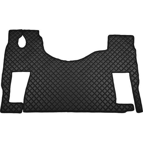 Tappeto unico in Skeentex - Nero - compatibile per Mercedes Actros MP2 (04/0312/08) no tunnel, sedile rotante - Mercedes Actros MP3 (06/0812/13) no tunnel, sedile rotante